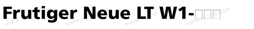 Frutiger Neue LT W1字体转换